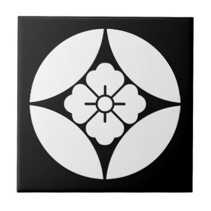 Square Blume in sieben Schätzen Fliese