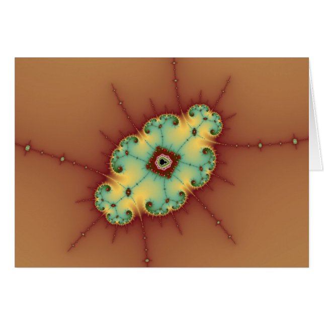 Square Brain - Fraktal Card (Vorderseite (Horizontal))