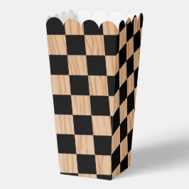 Square Checkers Design Popcorn Geschenkschachtel