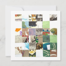 Square Collage Card, künstlerisch, Nr. 2