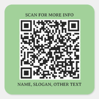 Square Connect: QR-Code-Aufkleber für Unternehmen Quadratischer Aufkleber