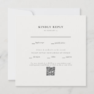 Square Cream Wedding QR Code II UAWG