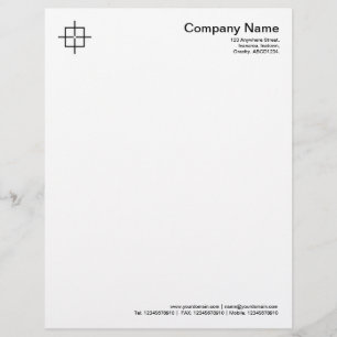 Square Crosshairs - Black Briefbogen