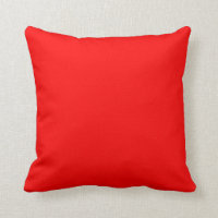 SQUARE - CUSHION. ROT, ORANGE.