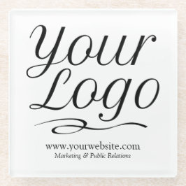 Square Custom Glass Untersetzer mit Ihrem Firmenlo
