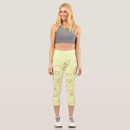 Square Dance Capri Leggings