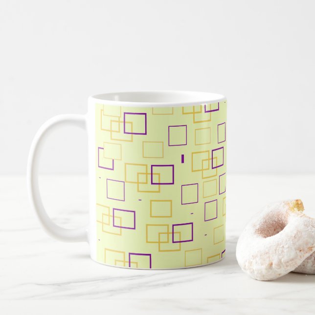 Square Dance Kaffeetasse (Mit Donut)