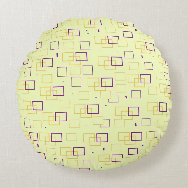 Square Dance Rundes Kissen (Vorderseite)