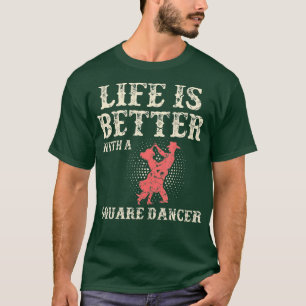Square Dance Western Tanz Line Tänzer T-Shirt