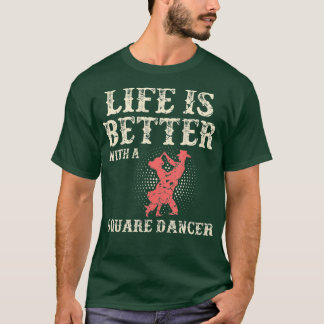 Square Dance Western Tanz Line Tänzer T-Shirt
