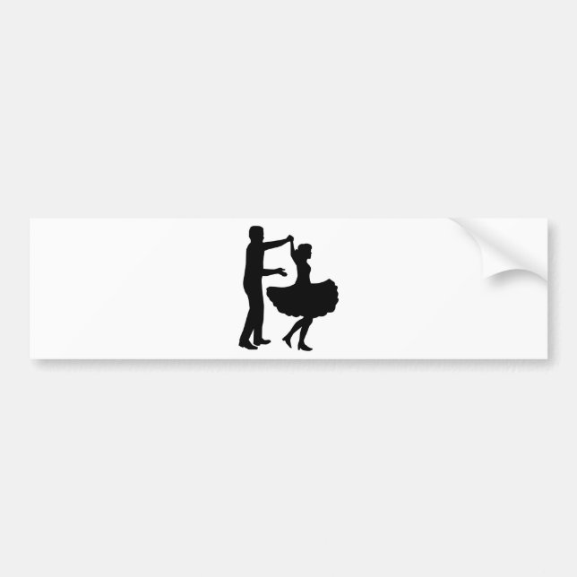 Square-Dancing Autoaufkleber (Vorne)
