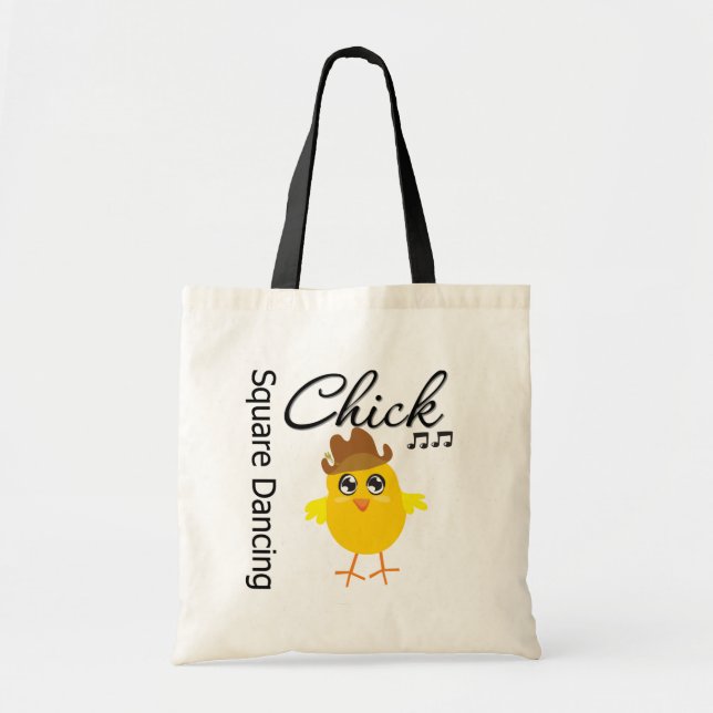 Square Dancing Chick Tragetasche (Vorne)