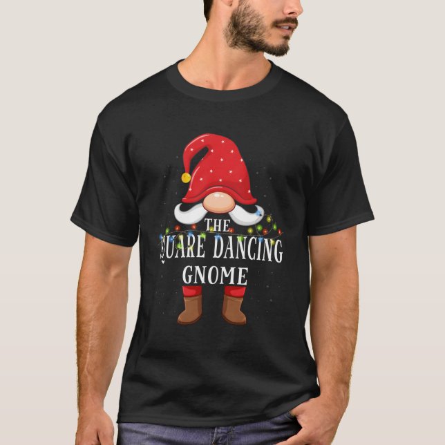Square Dancing Gnome Family Pajama T-Shirt (Vorderseite)