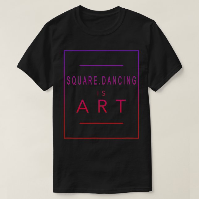 Square Dancing ist Art Dance Ästhetische Akropolis T-Shirt (Design vorne)