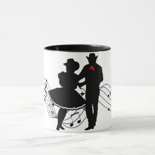 Square Dancing Tasse