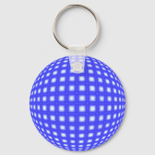Square Dot Globe Schlüsselanhänger