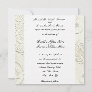 Square Elegantes Design Einladung zur Hochzeit