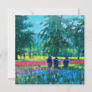 Square Flat Note Card Dankeskarte