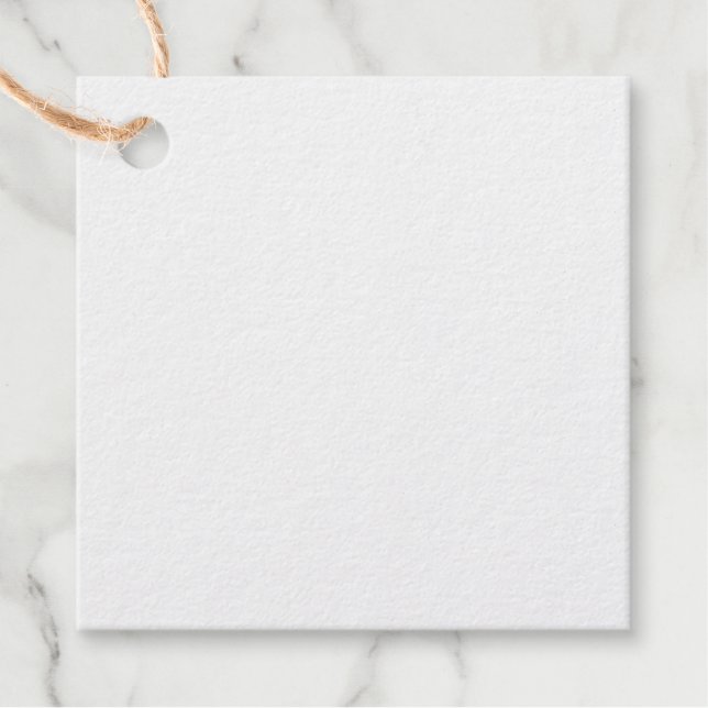 Square Foil Favor Tags (Vorderseite)