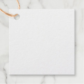 Square Foil Favor Tags