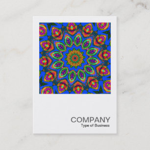Square Foto 0111 - Kaleidoskopisches Design Visitenkarte