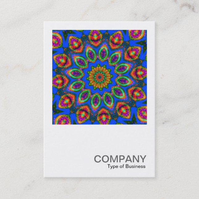 Square Foto 0111 - Kaleidoskopisches Design Visitenkarte (Vorderseite)