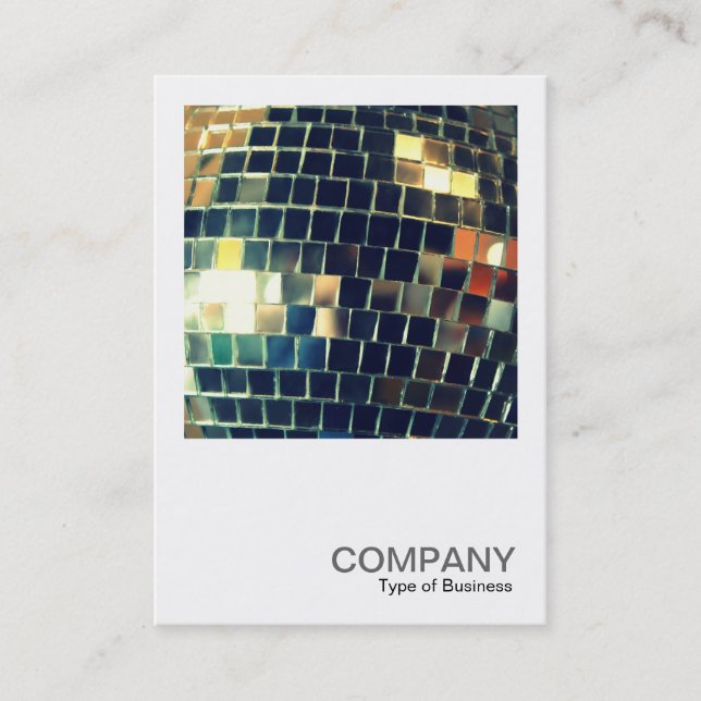 Square Foto 0420 - Mirror Ball Visitenkarte (Vorderseite)