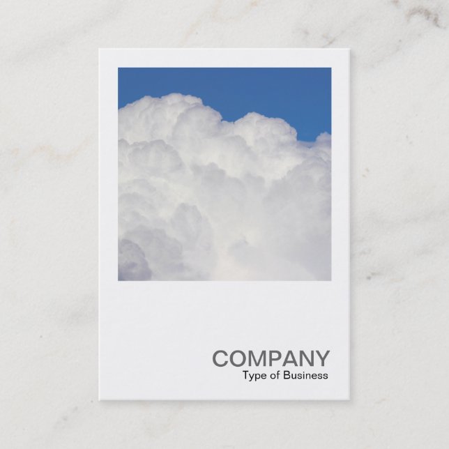 Square Foto 0517 - Cumulus Clouds Visitenkarte (Vorderseite)