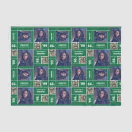 Square Foto Abschluss Class Year Green Seidenpapier