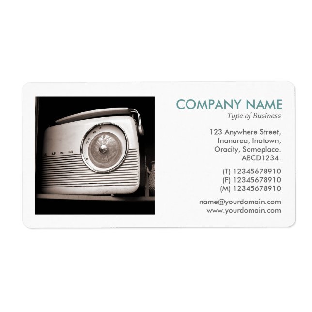 Square Foto - Altes Radio (Vorne)