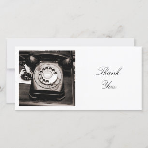 Square Foto - Altes Telefon Dankeskarte