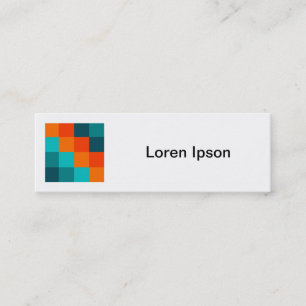 Square Foto - Farbquadrate 01 Mini Visitenkarte