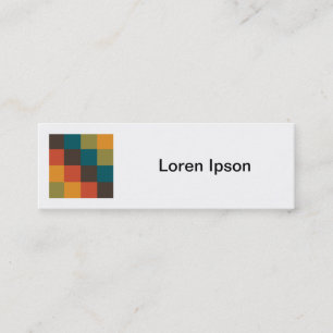 Square Foto - Farbquadrate 03 Mini Visitenkarte