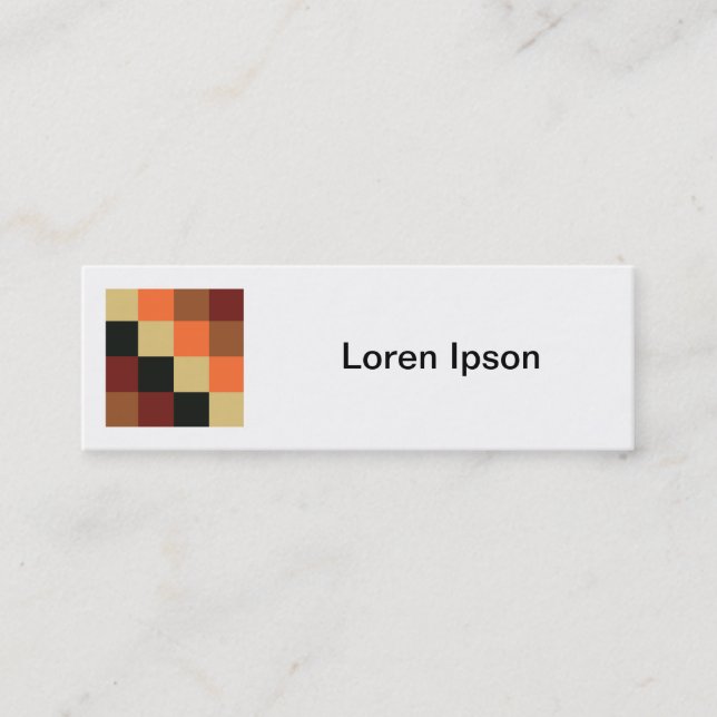 Square Foto - Farbquadrate 04 Mini Visitenkarte (Vorderseite)