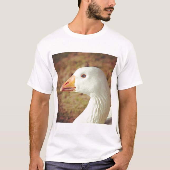 Square Foto - Gänse (Nah-up) T-Shirt (Vorderseite)