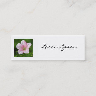 Square Foto - Geranium Mini Visitenkarte