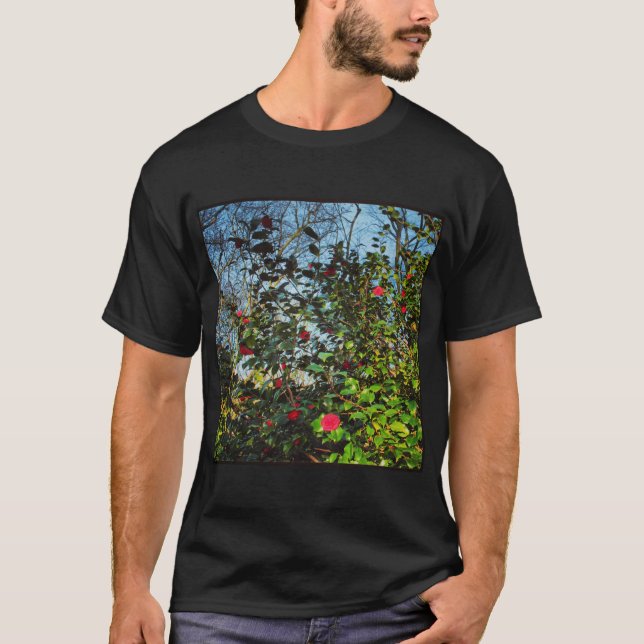 Square Foto - Magnolia Bush 01 T-Shirt (Vorderseite)