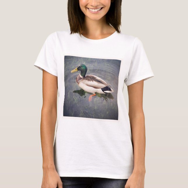 Square Foto - Mallard Duck T-Shirt (Vorderseite)