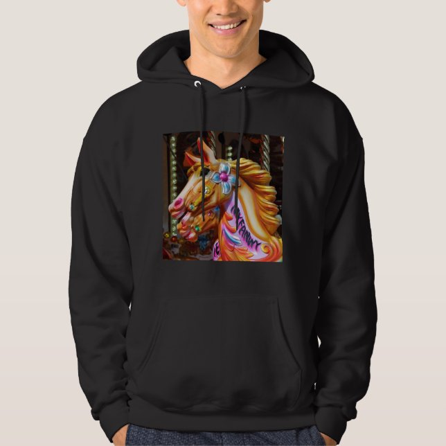 Square Foto - Rodelpferde Hoodie (Vorderseite)