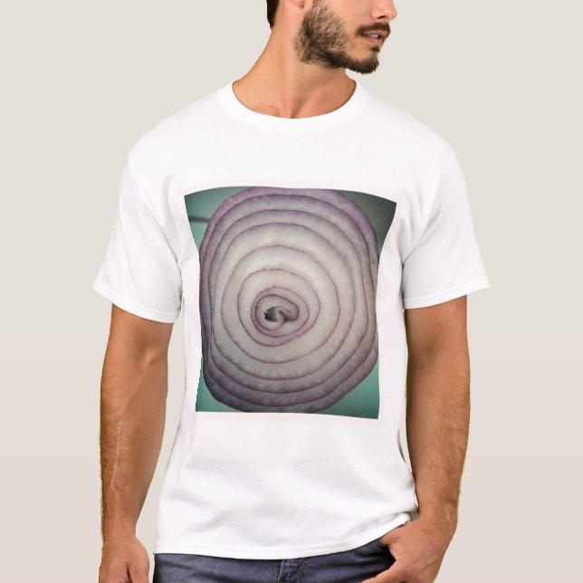 Square Foto - Rote Zwiebel T-Shirt (Vorderseite)