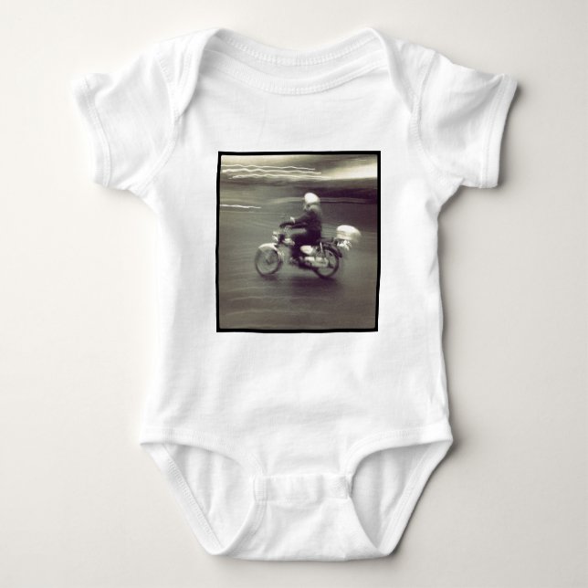 Square Foto - Speedy Moped Baby Strampler (Vorderseite)