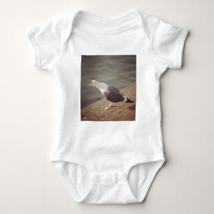 Square Foto - Squawawing Seagull Baby Strampler