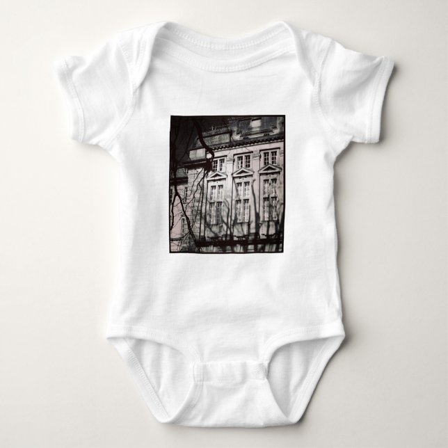 Square Foto - Universität Baby Strampler (Vorderseite)