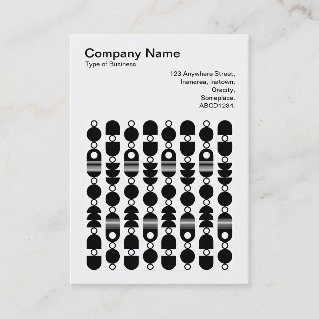 Square Foto (v3) - Abstrakt 140823 Visitenkarte (Vorderseite)