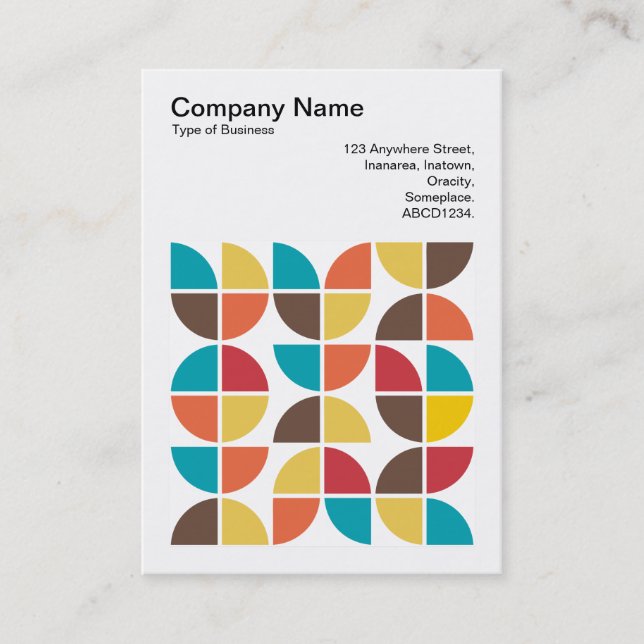 Square Foto (v3) - Abstrakt Geometric 110421v3 Visitenkarte (Vorderseite)
