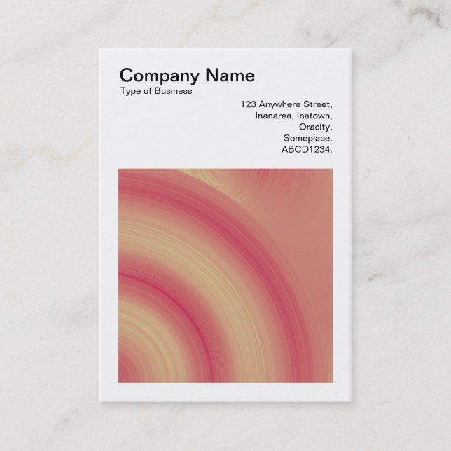 Square Foto (v3) - Abstrakter Kreis 03 Visitenkarte (Vorderseite)