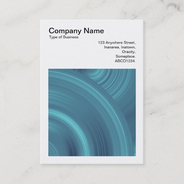 Square Foto (v3) - Abstrakter Kreis 04 Visitenkarte (Vorderseite)