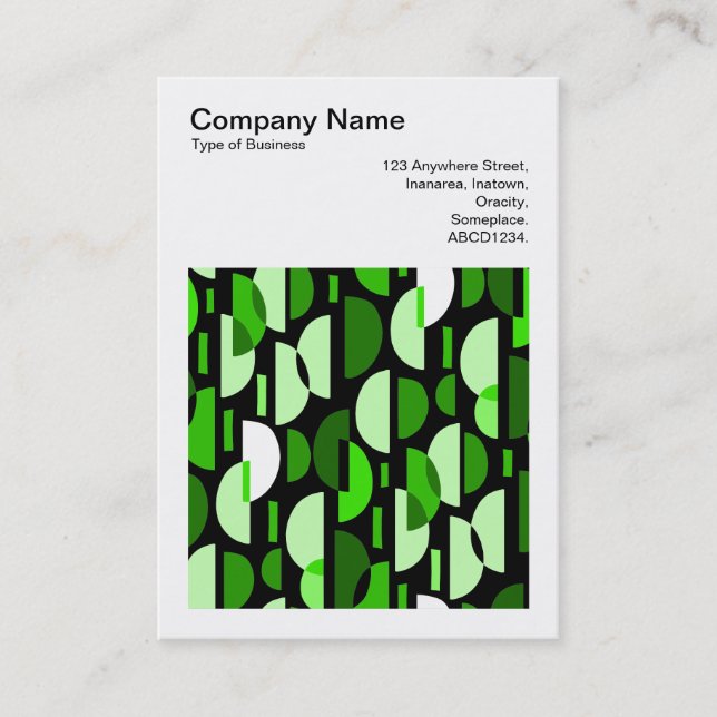 Square Foto (v3) - Crescent Pat 010921 - Green Visitenkarte (Vorderseite)
