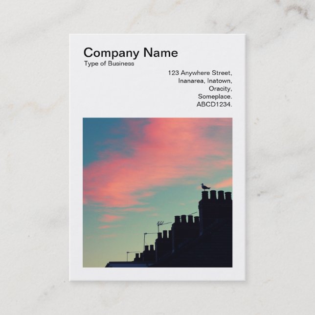 Square Foto (v3) - Early Bird Visitenkarte (Vorderseite)