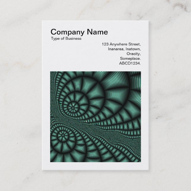Square Foto (v3) - Fraktal Design Visitenkarte (Vorderseite)
